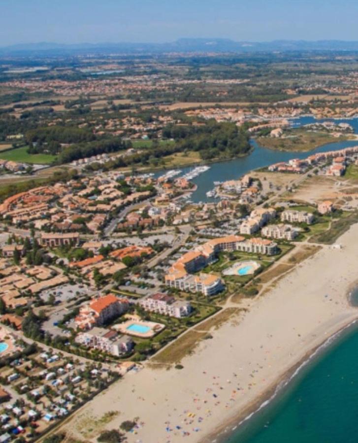 Apartmán Rez De Jardin + Terrasse Piscine Et Acces Direct Plage Saint-Cyprien  Exteriér fotografie